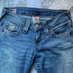 True Religion stacked skinny jeans
